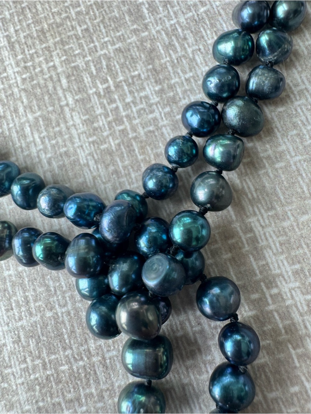 NWOT Polo Ralph Lauren Black and Baroque Pearl Strand Necklace - Picture 10 of 14
